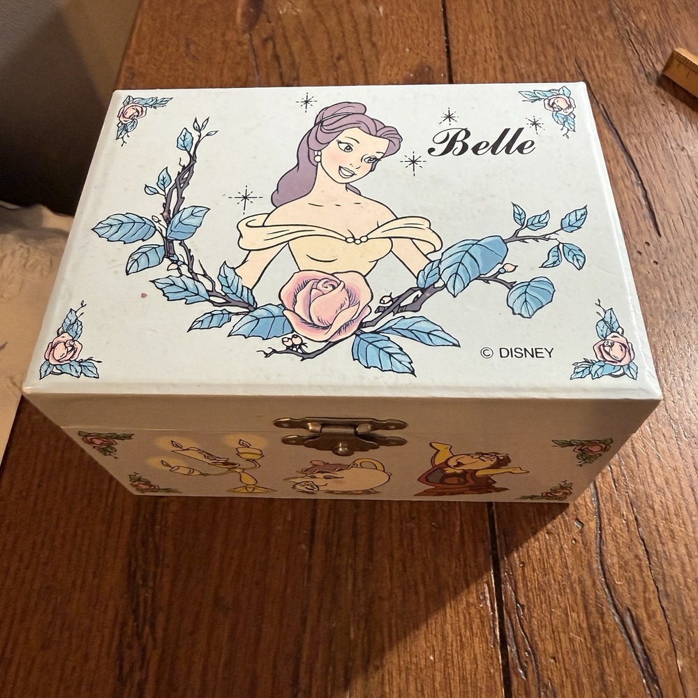 Vintage 1990s Beauty And The Beast Belle Music Box Works!